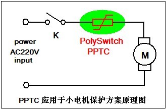 pptc在刨冰機的保護應(yīng)用電路圖
