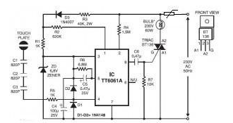 PPTC在燈觸摸調光器電路中的應用